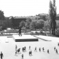 Köztársaság tér - munkásmozgalmi emlékmű - 1960-as évek